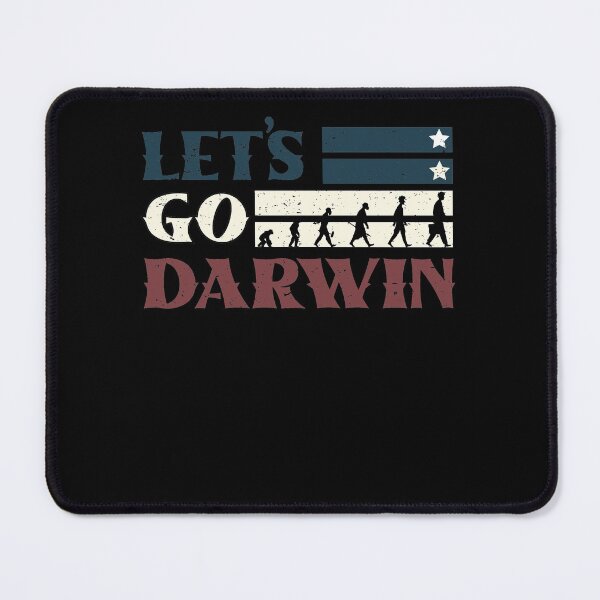 Item preview, Sarcastic Lets Go Darwin Usa American Flag Retro Evolution designed and sold by MadrigueraSM-.