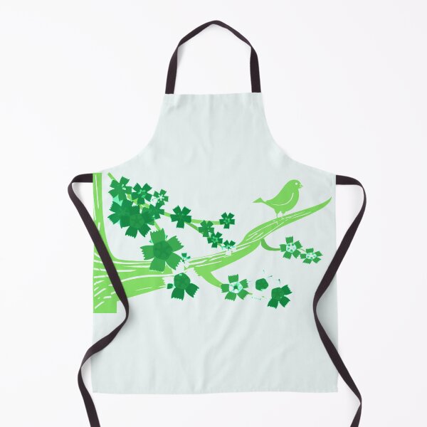 Item preview, Green Birds with Flowers-Cute Bird Perched On Branch designed and sold by AmeliaStore1.