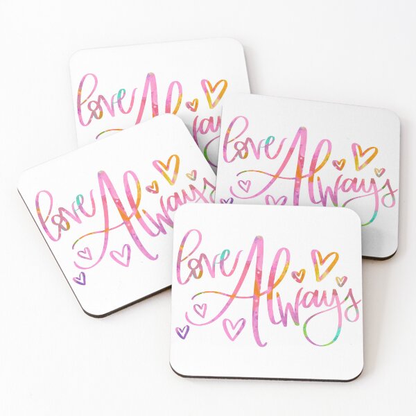 Item preview, Love Always Colorful Calligraphy designed and sold by bethanyjoyart.