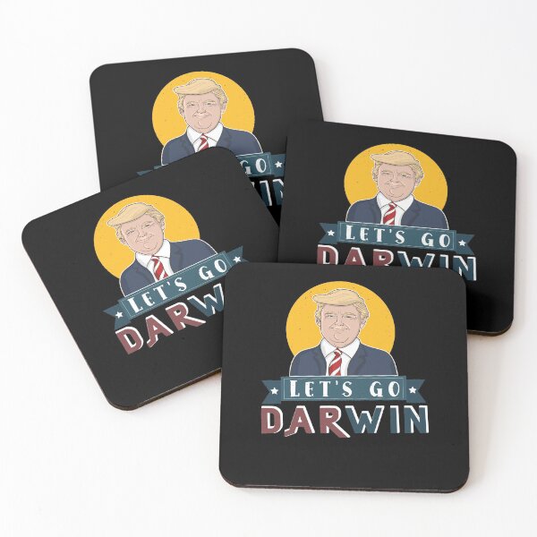Item preview, Sarcastic Trump Lets Go Darwin Usa Flag Vintage Political designed and sold by MadrigueraSM-.