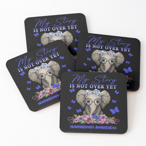 Item preview, Cute Elephant My Story Is Not Over Yet Huntington's Awareness designed and sold by Adropine.