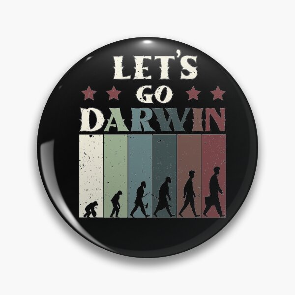 Item preview, Funny Lets Go Darwin Funny Usa Flag Vintage Retro Evolution designed and sold by MadrigueraSM-.
