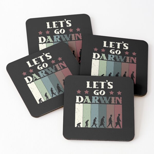 Item preview, Funny Lets Go Darwin Funny Usa Flag Vintage Retro Evolution designed and sold by MadrigueraSM-.