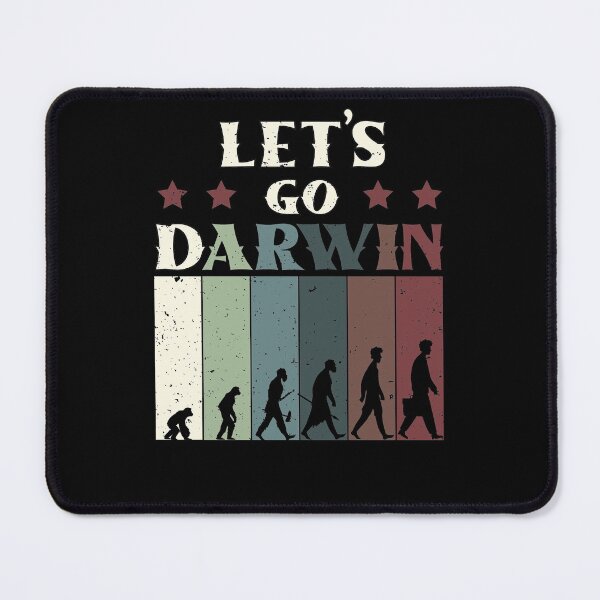 Item preview, Funny Lets Go Darwin Funny Usa Flag Vintage Retro Evolution designed and sold by MadrigueraSM-.