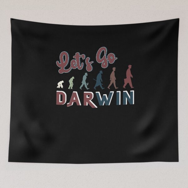 Item preview, Funny Lets Go Darwin Usa Flag Vintage Political Evolution designed and sold by MadrigueraSM-.