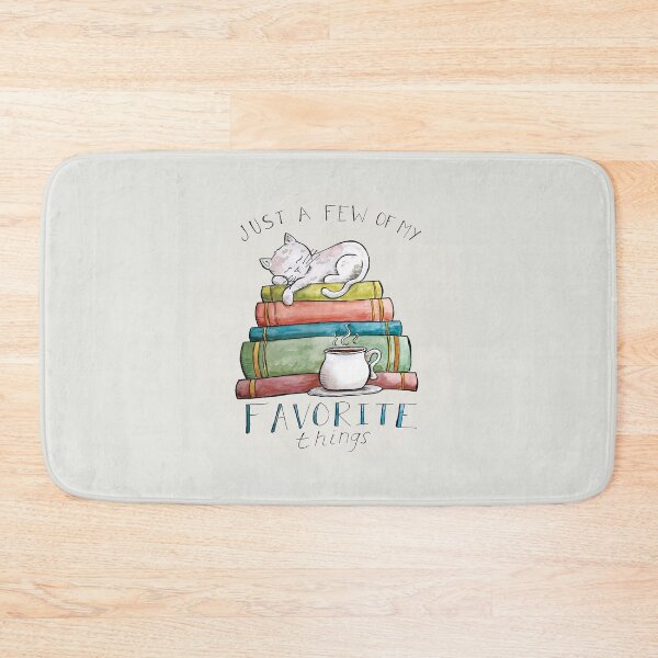 Item preview, A Few of my Favorite Things... Cat, books, and coffee. designed and sold by kmstudio.