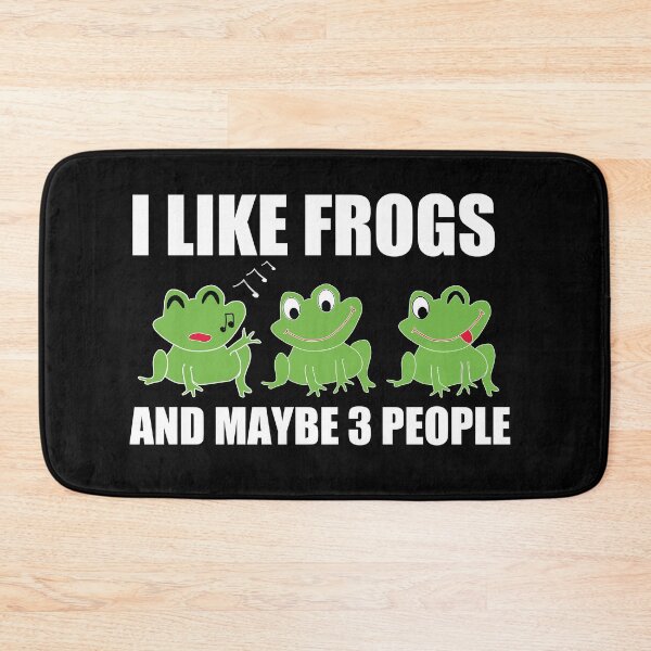 Item preview, Cute 3 FrogS Design For FROGS Lover I LIKE FROGS AND MAYBE 3 PEOPLE designed and sold by ART-SOUF.