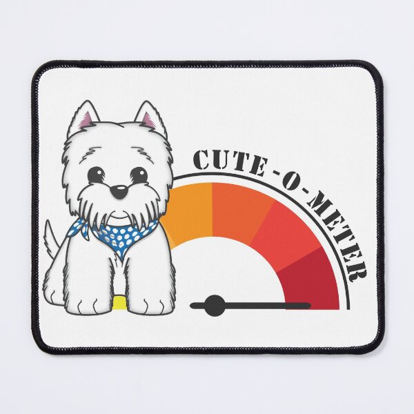 Item preview, Westie Cute-o-meter designed and sold by WarmAndWestie.