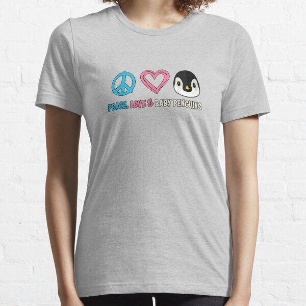 Peace Love Hockey Sand Adult T-Shirt
