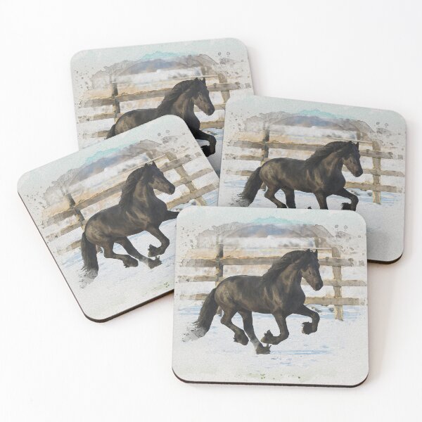 Item preview, Friesian in Flight designed and sold by horseymj1.
