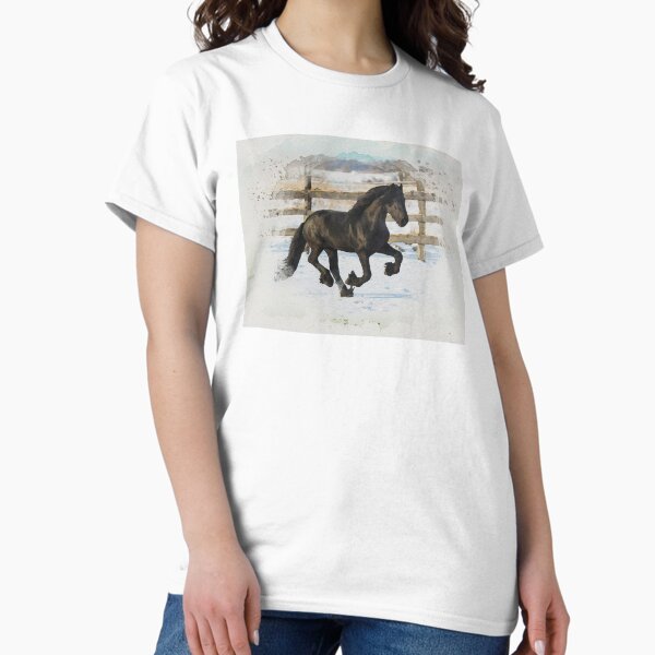 Item preview, Friesian in Flight designed and sold by horseymj1.