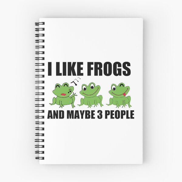 Item preview, Cute 3 FrogS Design For FROGS Lover I LIKE FROGS AND MAYBE 3 PEOPLE designed and sold by ART-SOUF.