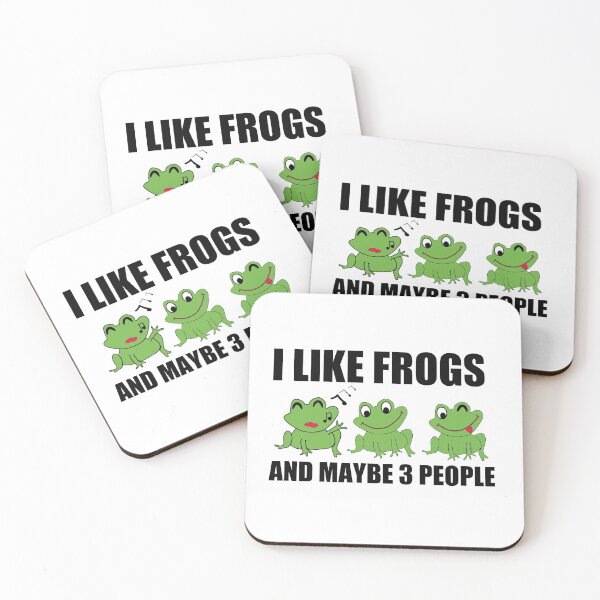 Item preview, Cute 3 FrogS Design For FROGS Lover I LIKE FROGS AND MAYBE 3 PEOPLE designed and sold by ART-SOUF.