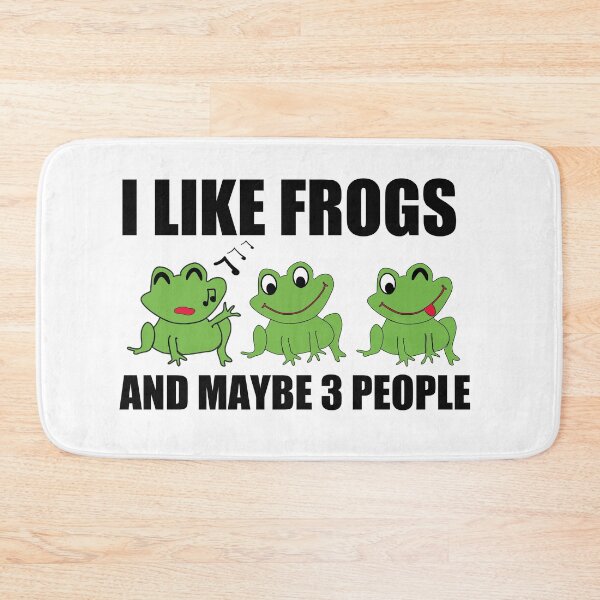 Item preview, Cute 3 FrogS Design For FROGS Lover I LIKE FROGS AND MAYBE 3 PEOPLE designed and sold by ART-SOUF.