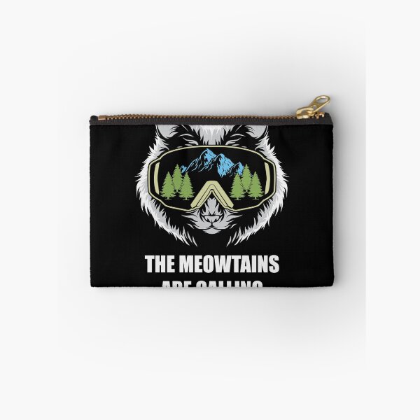 Item preview, The Meowtains Are Calling - Trendy Skiing Cat With Goggles Design Gift Idea For Cat Lover and Skiers designed and sold by Prince - Bestseller ★★★★★.