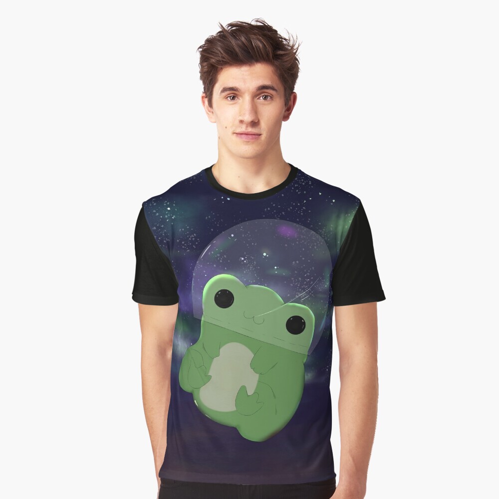 Cute Green Frog Crew Neck T-Shirt