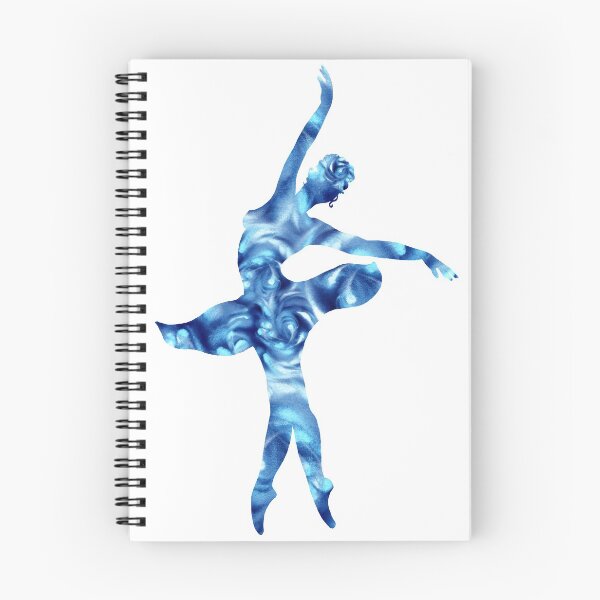 Item preview, Lapis Blue Ballerina Silhouette Watercolor Painting  designed and sold by Irina Sztukowski.