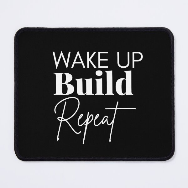 Item preview, WAKE UP Build Repeat designed and sold by successmom.