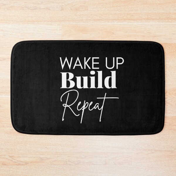 Item preview, WAKE UP Build Repeat designed and sold by successmom.