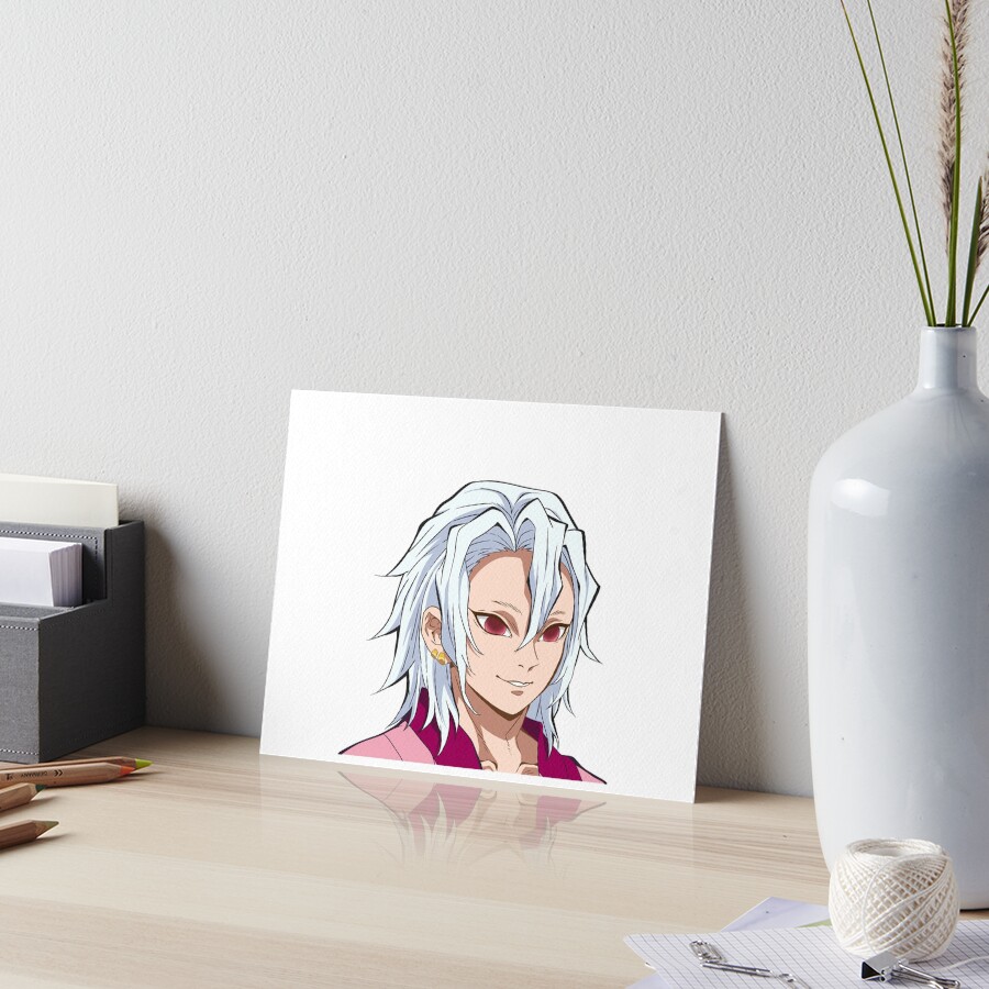 "Tengen Uzui Hair Down" Art Board Print by Kissed-by-fire | Redbubble