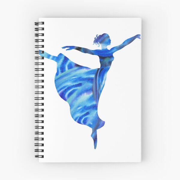 Item preview, Sky And Ultramarine Blue Ballerina Silhouette Watercolor Painting  designed and sold by Irina Sztukowski.