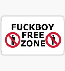 Fuckboy Free Zone Sticker