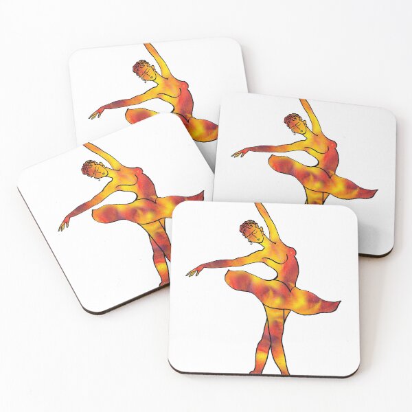 Item preview, Vivid Bright Gorgeous Ballerina Silhouette Watercolor Flame designed and sold by Irina Sztukowski.