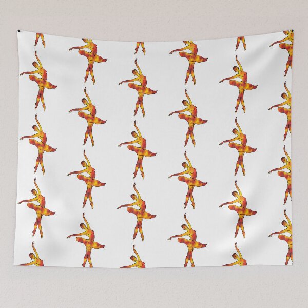 Item preview, Vivid Bright Gorgeous Ballerina Silhouette Watercolor Flame designed and sold by Irina Sztukowski.