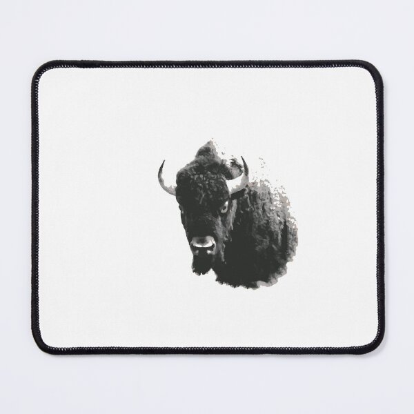Item preview,  American Bison Spirit Animal Black and White  designed and sold by Queen City  Craftworks.
