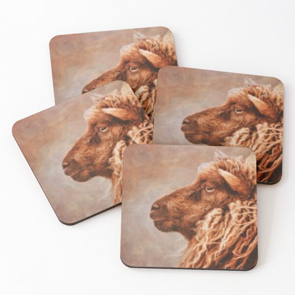 Item preview, Icelandic Sheep Unframed Oil Painting Print designed and sold by Susan Maxwell Schmidt.