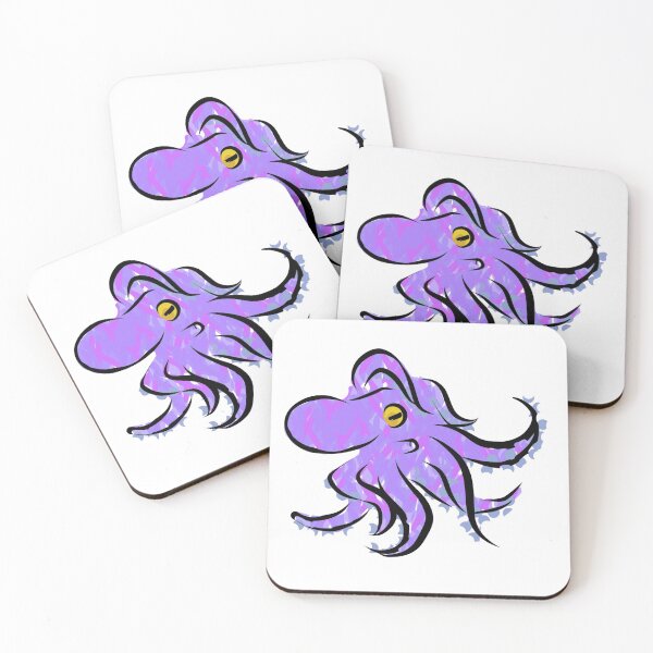 Item preview, octopus purple cephalopod drawing designed and sold by MiraNomegusta.