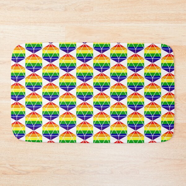 Item preview, Rainbow Pride Flag D20 designed and sold by NovotnyDesigns.