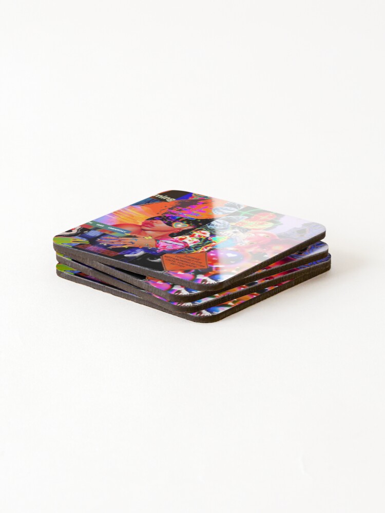 Thumbnail 4 of 5, Coasters (Set of 4), Ultraviolet designed and sold by bayleafy.