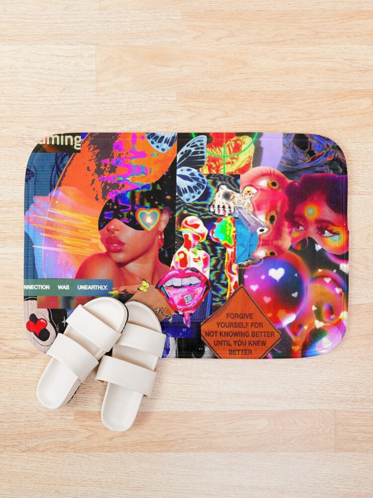 Thumbnail 1 of 6, Bath Mat, Ultraviolet designed and sold by bayleafy.