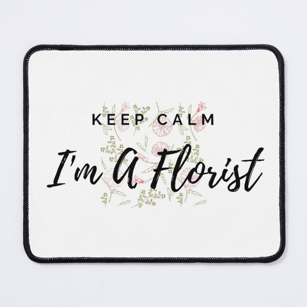 Item preview, Keep Calm I'm A Florist Floral Pattern Red  designed and sold by Queen City  Craftworks.