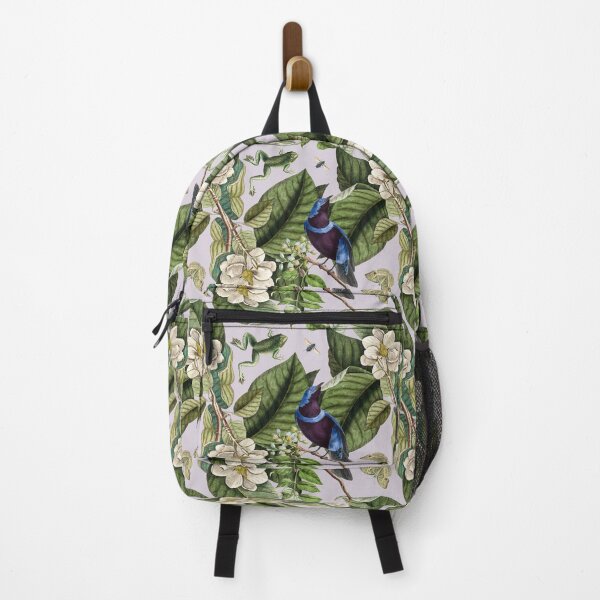 Item preview, Botanical with Cotinga Cordon-Bleu & Magnolia in Lilac designed and sold by Trish Dish.