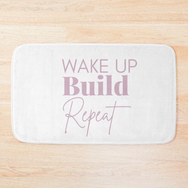 Item preview, WAKE UP Build Repeat designed and sold by successmom.
