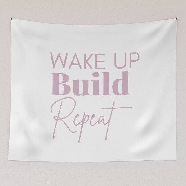 Item preview, WAKE UP Build Repeat designed and sold by successmom.