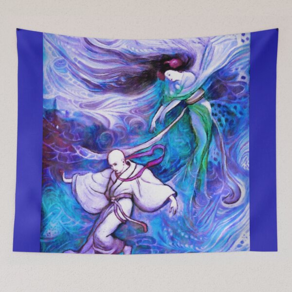 Item preview, Green Willow Japanese Fairy Tale Fantasy Art designed and sold by Susan Maxwell Schmidt.