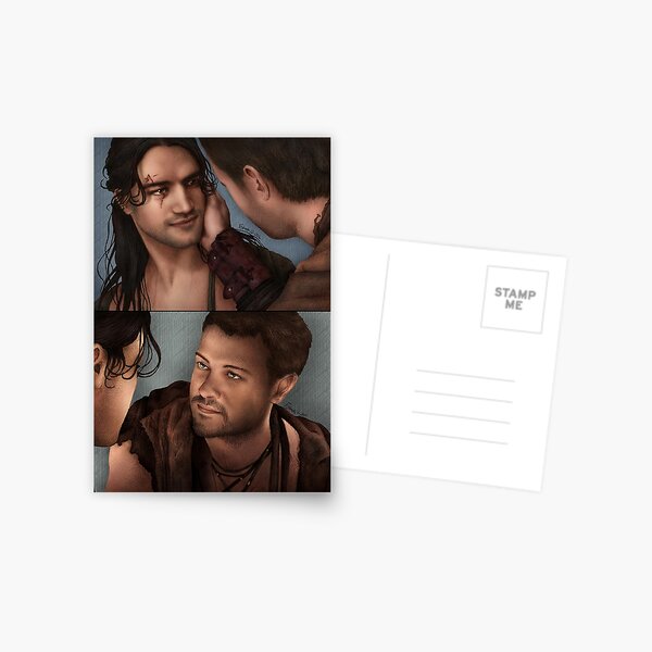 Erste Version des Kusses von Nagron (Spartacus) Postkarte