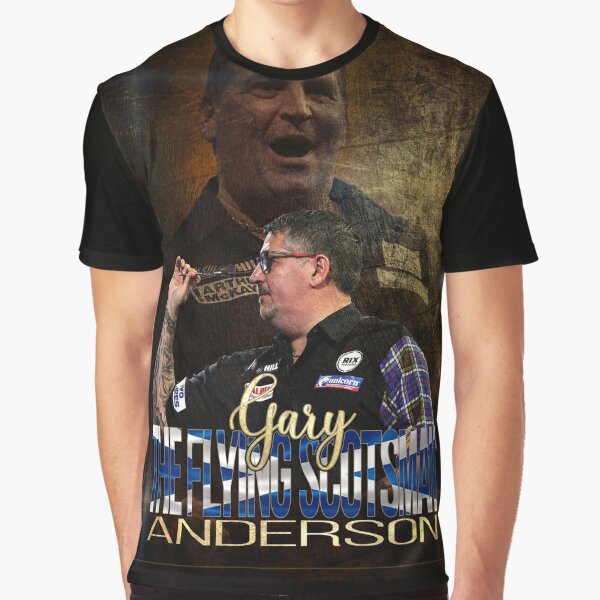 Gary Anderson Dart-Spieler Grafik T-Shirt