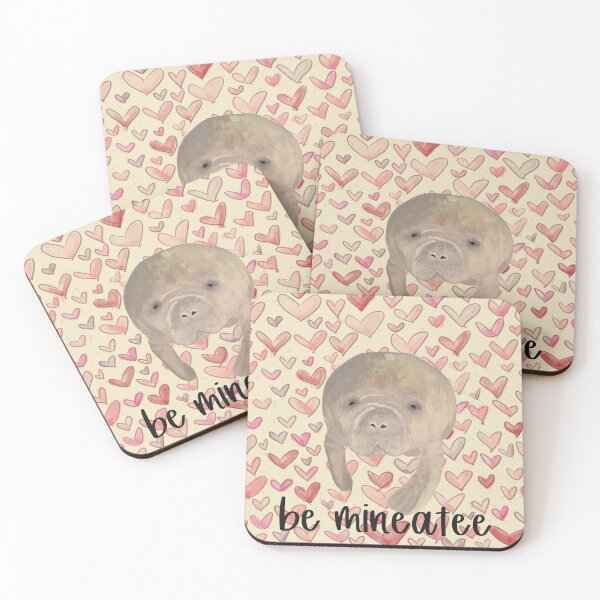 Item preview, Manatee Valentine Be Mineatee  designed and sold by BissyCollective.