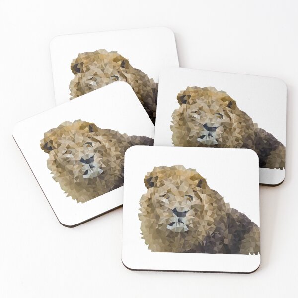 Item preview, Low poly lion head design designed and sold by philbraxton.