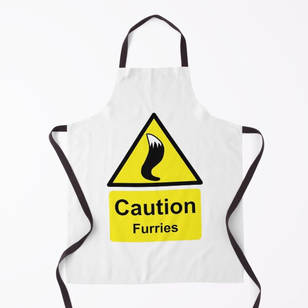 Item preview, Caution Furries (Yellow) designed and sold by ThatMooGuy.