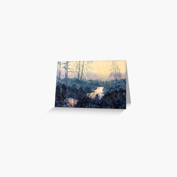 Sunset on Skipwith Common Greeting Card