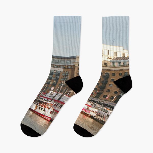 Item preview, Butlers Wharf and boats, London, England designed and sold by FranWest.