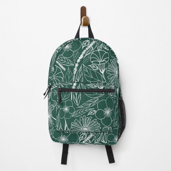 Item preview, Linework Flowers - Deep Green designed and sold by PaintInTheNight.
