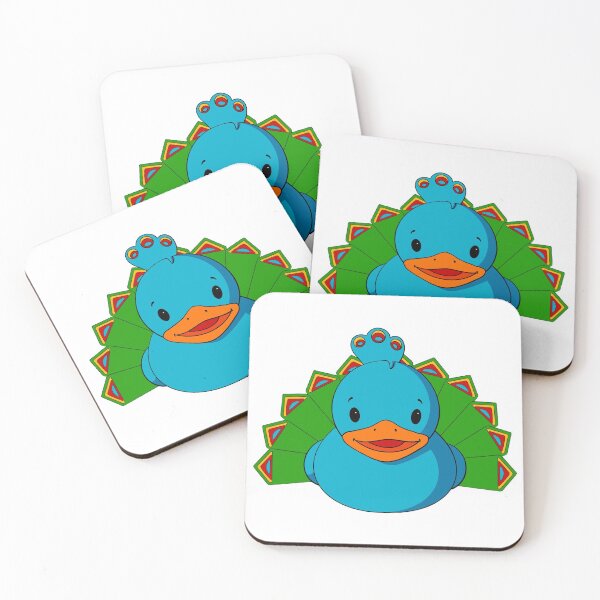 Item preview, Peacock Rubber Duck designed and sold by Alisha Ober Designs.