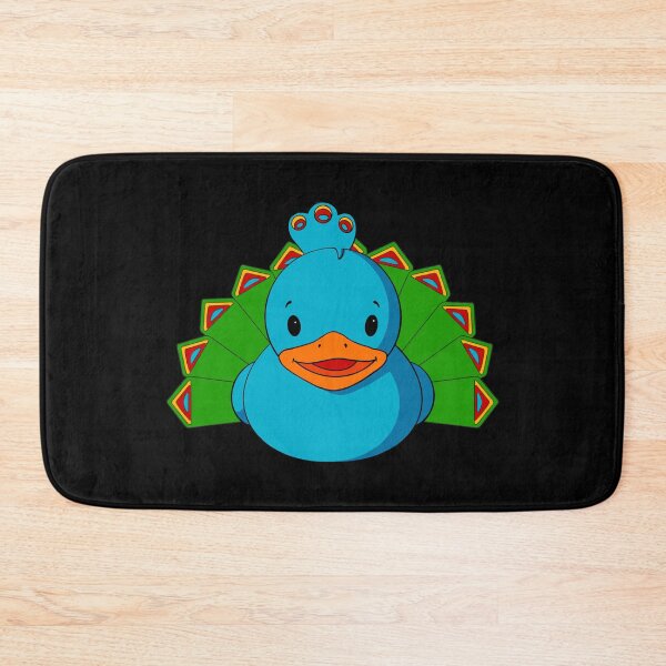 Item preview, Peacock Rubber Duck designed and sold by Alisha Ober Designs.