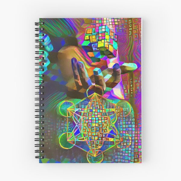 Item preview, Metatron's Cube Occult Video Game Rubick's Cube Spiritual Esoteric Neon Magic designed and sold by thearrowbyday2.